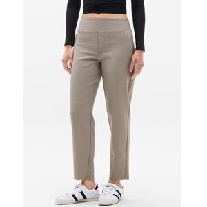 Athleta Endless High Rise Pant Sz 14 Mortar Mushroom Taupe Business Casual Ankle